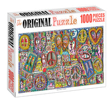 Abstract Cartoon Artwork Wooden 1000 Piece Jigsaw Puzzle Toy For Adults and Kids