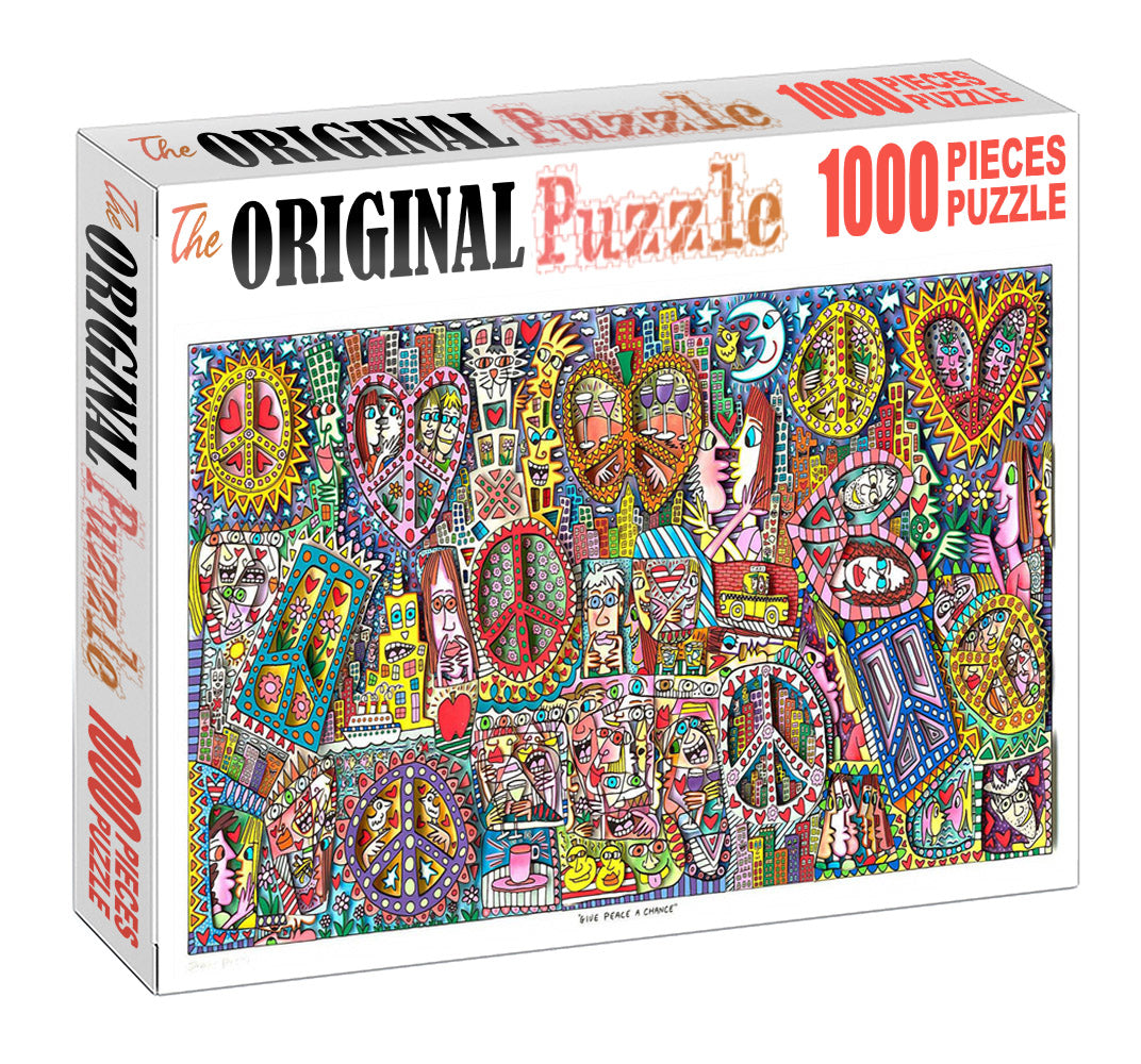 Tribal illustrations Wooden 1000 Piece Jigsaw Puzzle Toy For Adults and Kids