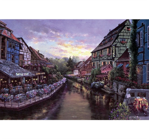 Riverside Hotel Wooden 1000 Piece Jigsaw Puzzle Toy For Adults and Kids