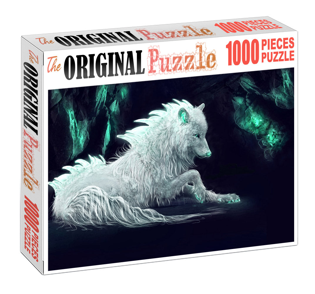 White Wolf Wooden 1000 Piece Jigsaw Puzzle Toy For Adults and Kids