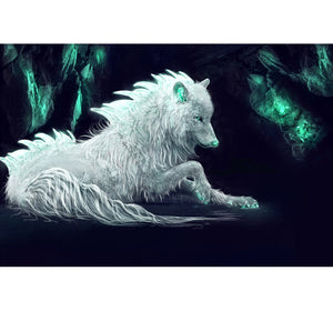 White Wolf Wooden 1000 Piece Jigsaw Puzzle Toy For Adults and Kids