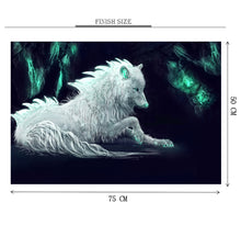 White Wolf Wooden 1000 Piece Jigsaw Puzzle Toy For Adults and Kids