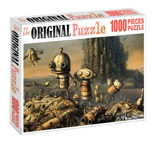 Machinarium is Wooden 1000 Piece Jigsaw Puzzle Toy For Adults and Kids