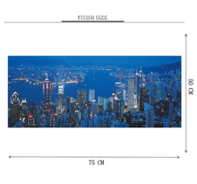 New York City at Night is Wooden 1000 Piece Jigsaw Puzzle Toy For Adults and Kids