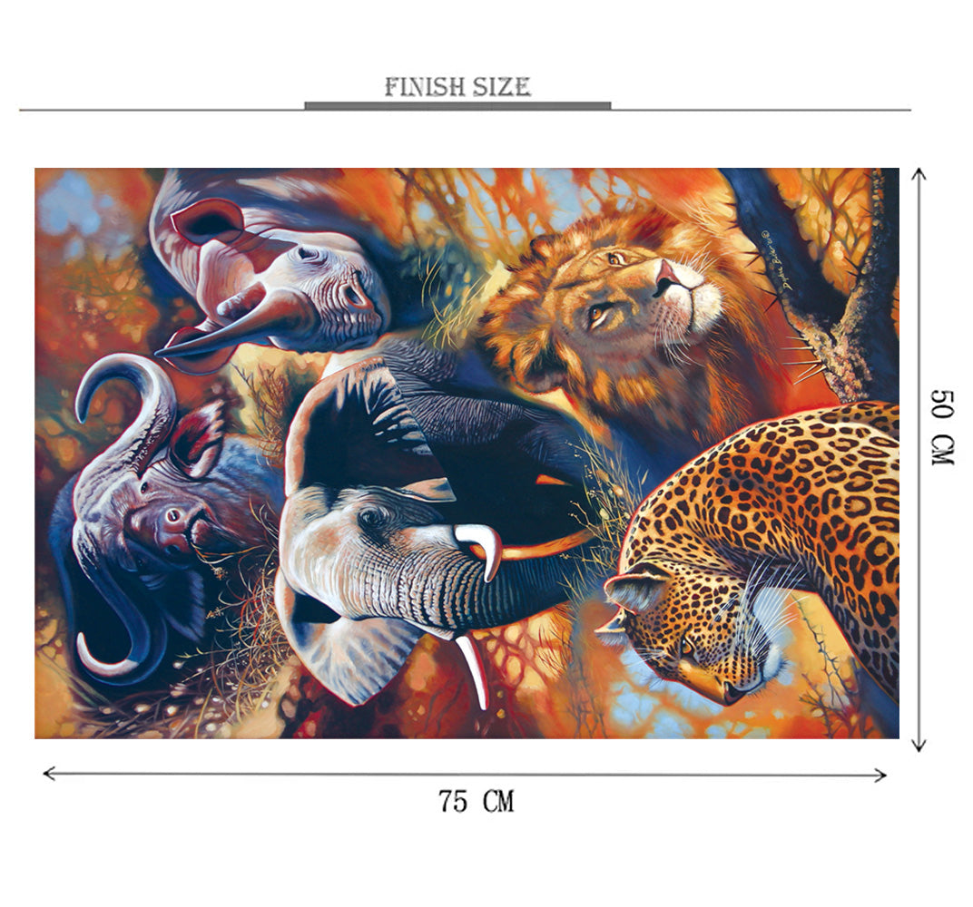 Legendary Animal Wooden 1000 Piece Jigsaw Puzzle Toy For Adults and Kids