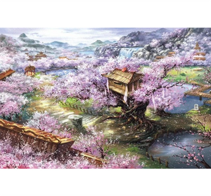 Chinese Autumn season is Wooden 1000 Piece Jigsaw Puzzle Toy For Adults and Kids