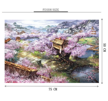Chinese Autumn season is Wooden 1000 Piece Jigsaw Puzzle Toy For Adults and Kids