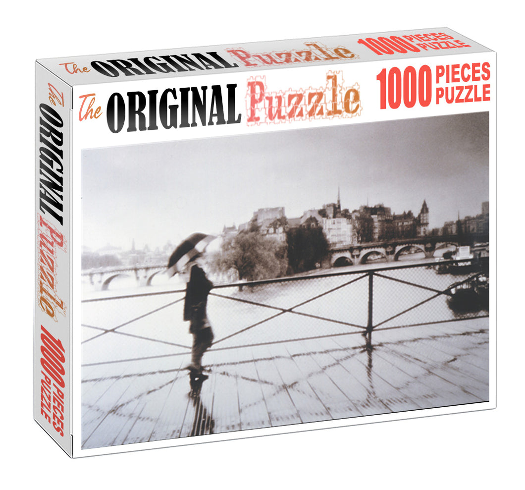 Crossing Bridge is Wooden 1000 Piece Jigsaw Puzzle Toy For Adults and Kids
