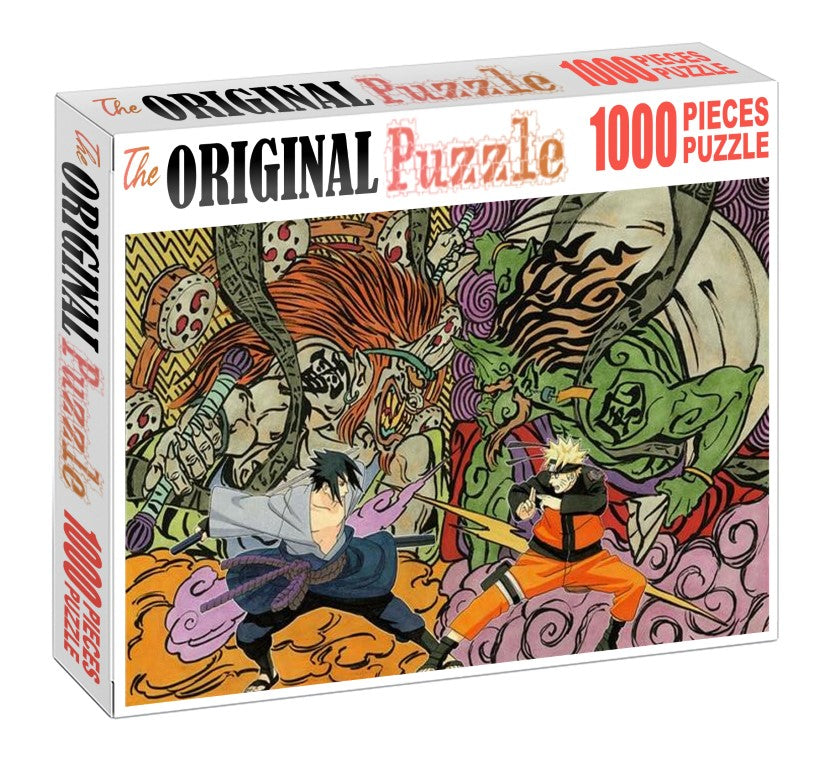 Demon's Fight is Wooden 1000 Piece Jigsaw Puzzle Toy For Adults and Kids