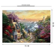 Home at Sea Shore Wooden 1000 Piece Jigsaw Puzzle Toy For Adults and Kids