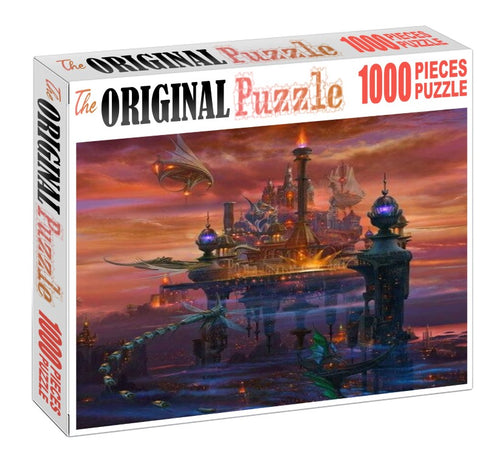 Castle of Sorceror is Wooden 1000 Piece Jigsaw Puzzle Toy For Adults and Kids