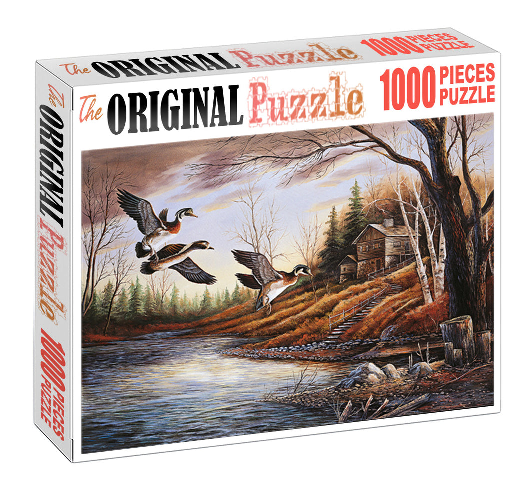 Ducks is Wooden 1000 Piece Jigsaw Puzzle Toy For Adults and Kids