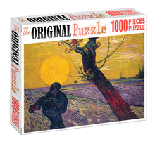 Spreading Seeds in Field is Wooden 1000 Piece Jigsaw Puzzle Toy For Adults and Kids