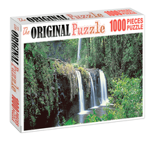 Forest Mini Waterfall is Wooden 1000 Piece Jigsaw Puzzle Toy For Adults and Kids
