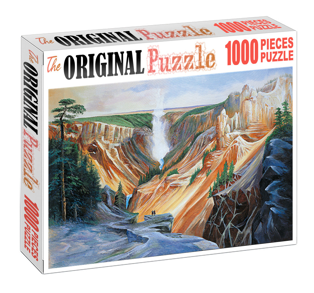 Canyon Mountain Painting is Wooden 1000 Piece Jigsaw Puzzle Toy For Adults and Kids