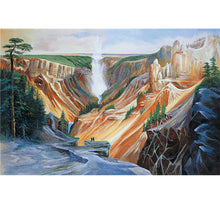 Canyon Mountain Painting is Wooden 1000 Piece Jigsaw Puzzle Toy For Adults and Kids