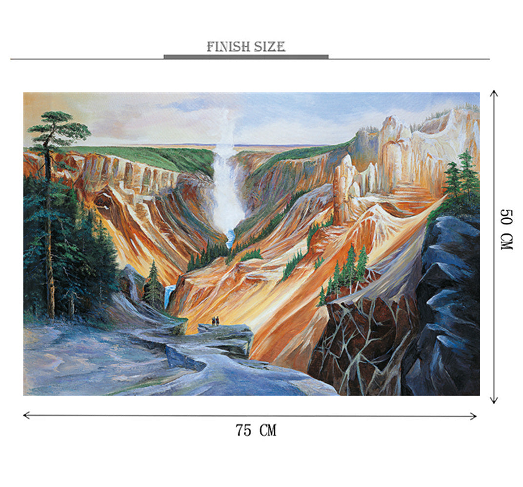 Canyon Mountain Painting is Wooden 1000 Piece Jigsaw Puzzle Toy For Adults and Kids