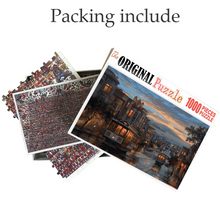 City Train Tour is Wooden 1000 Piece Jigsaw Puzzle Toy For Adults and Kids