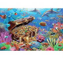 Chest under the Sea is Wooden 1000 Piece Jigsaw Puzzle Toy For Adults and Kids