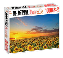 SunFlower Valley is Wooden 1000 Piece Jigsaw Puzzle Toy For Adults and Kids