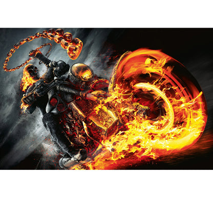 Ghost Rider Wooden 1000 Piece Jigsaw Puzzle Toy For Adults and Kids