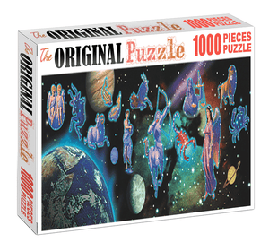Zodiac Characters is Wooden 1000 Piece Jigsaw Puzzle Toy For Adults and Kids