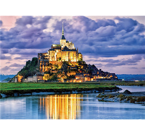 Golden Castle is Wooden 1000 Piece Jigsaw Puzzle Toy For Adults and Kids