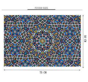 Geometrical Pattern Wooden 1000 Piece Jigsaw Puzzle Toy For Adults and Kids