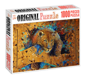 Asian Leopard Wooden 1000 Piece Jigsaw Puzzle Toy For Adults and Kids