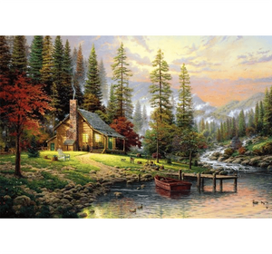 Sweat Riverside Home is Wooden 1000 Piece Jigsaw Puzzle Toy For Adults and Kids