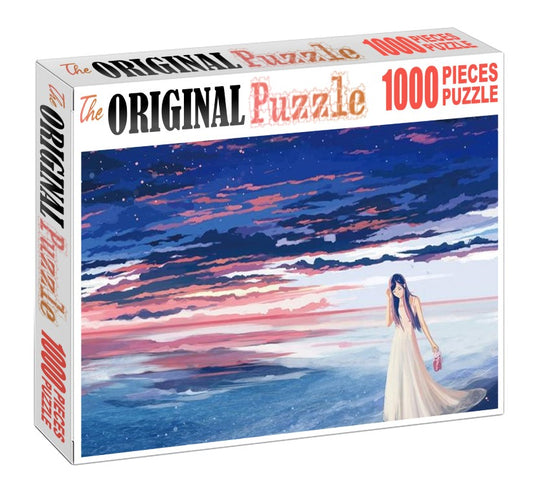 Lonely Girl Wooden 1000 Piece Jigsaw Puzzle Toy For Adults and Kids