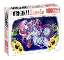 Kimono Girl Wooden 1000 Piece Jigsaw Puzzle Toy For Adults and Kids