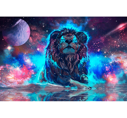 Lion of the Planets Wooden 1000 Piece Jigsaw Puzzle Toy For Adults and Kids