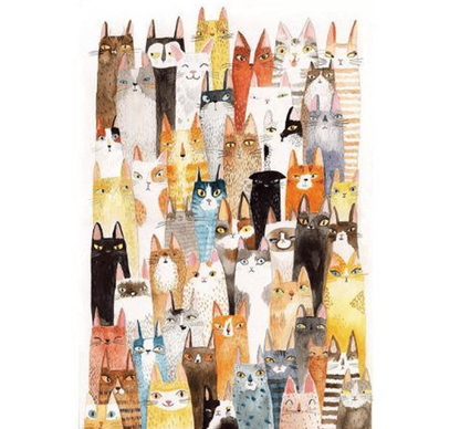 Cats Group is Wooden 1000 Piece Jigsaw Puzzle Toy For Adults and Kids