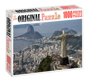 Christ De Jenairio is Wooden 1000 Piece Jigsaw Puzzle Toy For Adults and Kids