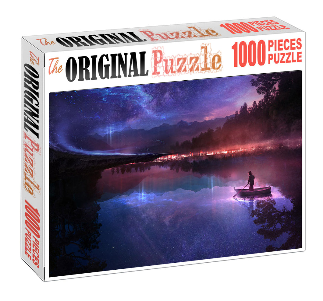 Boating to the Spirit World Wooden 1000 Piece Jigsaw Puzzle Toy For Adults and Kids