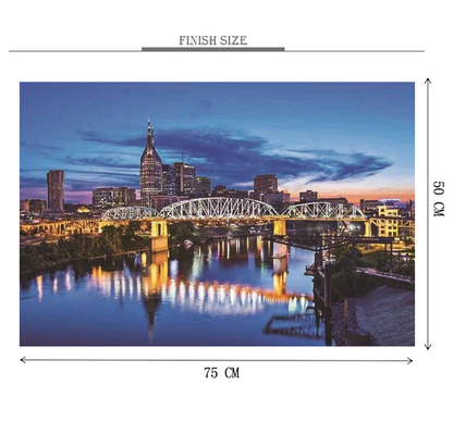 Bridge Reflection Wooden 1000 Piece Jigsaw Puzzle Toy For Adults and Kids