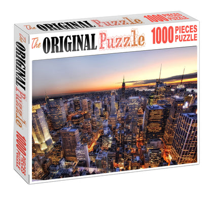 Sky High Building Wooden 1000 Piece Jigsaw Puzzle Toy For Adults and Kids
