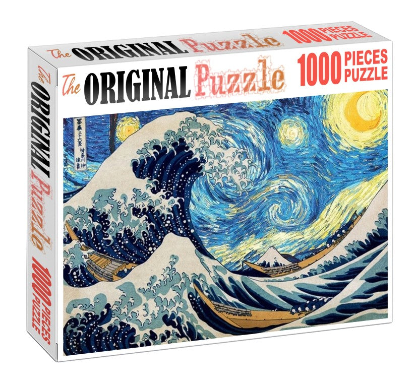 Sea Wave Painting is Wooden 1000 Piece Jigsaw Puzzle Toy For Adults and Kids