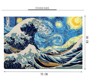 Sea Wave Painting is Wooden 1000 Piece Jigsaw Puzzle Toy For Adults and Kids
