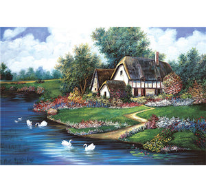 Beautiful Home is Wooden 1000 Piece Jigsaw Puzzle Toy For Adults and Kids