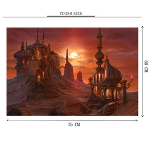 Aladdin Castle is Wooden 1000 Piece Jigsaw Puzzle Toy For Adults and Kids