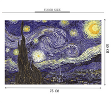 Wirling Night Painting is Wooden 1000 Piece Jigsaw Puzzle Toy For Adults and Kids