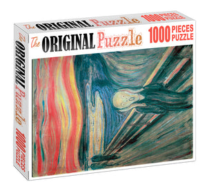 The Scream is Wooden 1000 Piece Jigsaw Puzzle Toy For Adults and Kids
