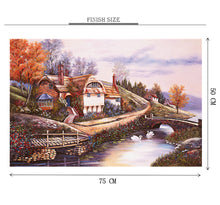 Village Home Scenery is Wooden 1000 Piece Jigsaw Puzzle Toy For Adults and Kids