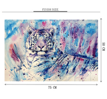 White Tiger Spray Paint is Wooden 1000 Piece Jigsaw Puzzle Toy For Adults and Kids