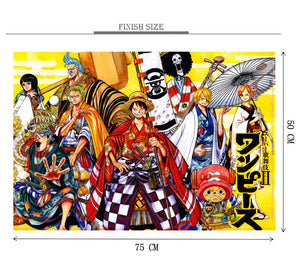 Luffy Golden Quest Wooden 1000 Piece Jigsaw Puzzle Toy For Adults and Kids