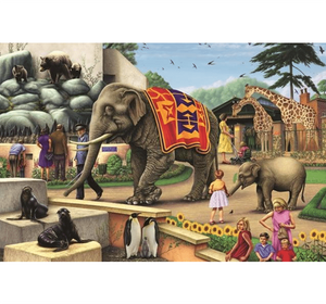 Public Zoo is Wooden 1000 Piece Jigsaw Puzzle Toy For Adults and Kids