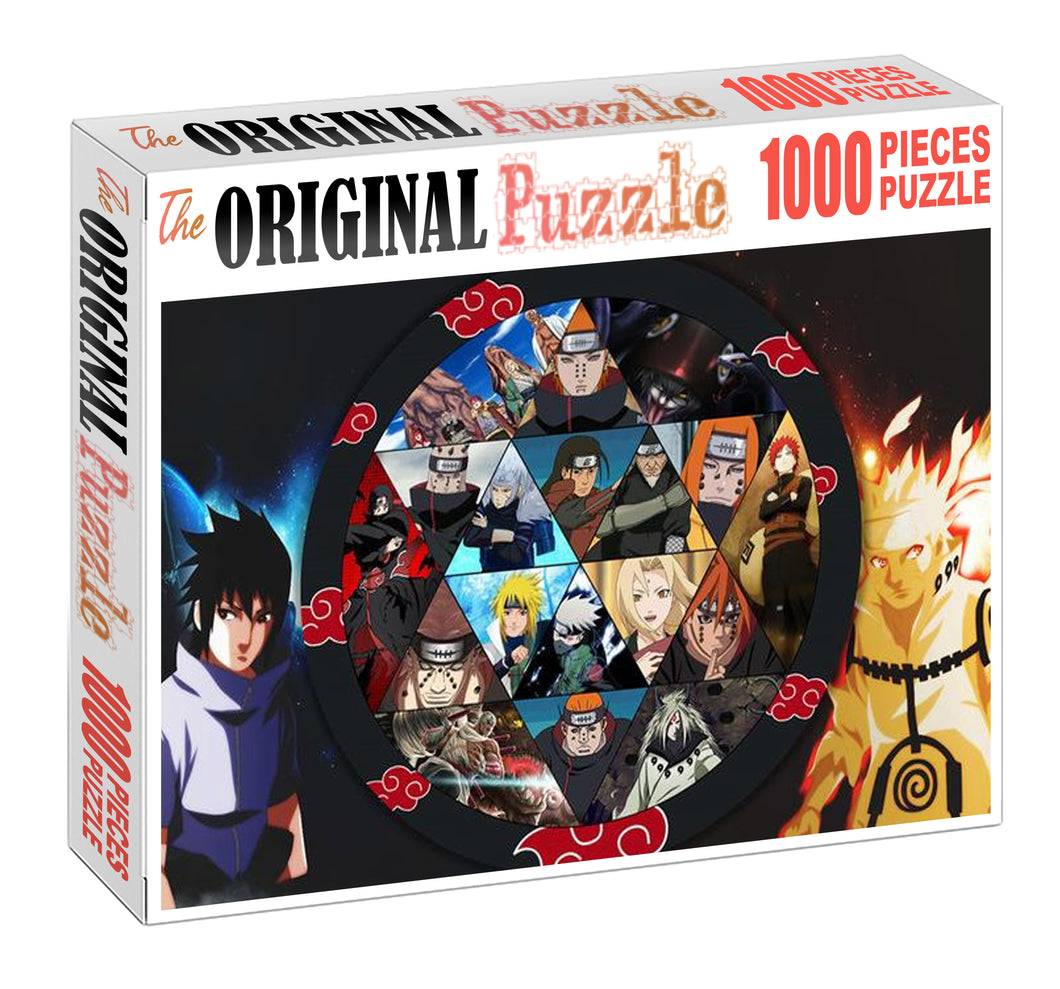Naruto Demon Circle Wooden 1000 Piece Jigsaw Puzzle Toy For Adults and Kids