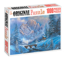 Snowy Mount Hill is Wooden 1000 Piece Jigsaw Puzzle Toy For Adults and Kids
